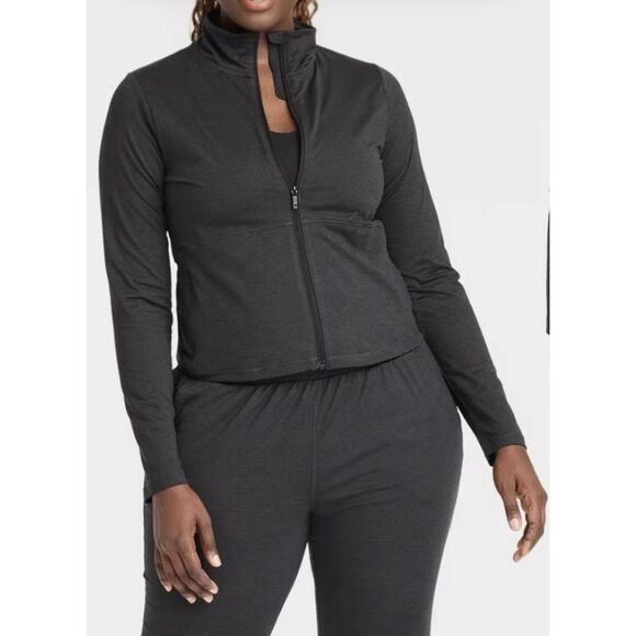 Jacket All in Motion Soft Stretch Full Zip L LARGE Women’s Athletic NWT - Picture 3 of 3